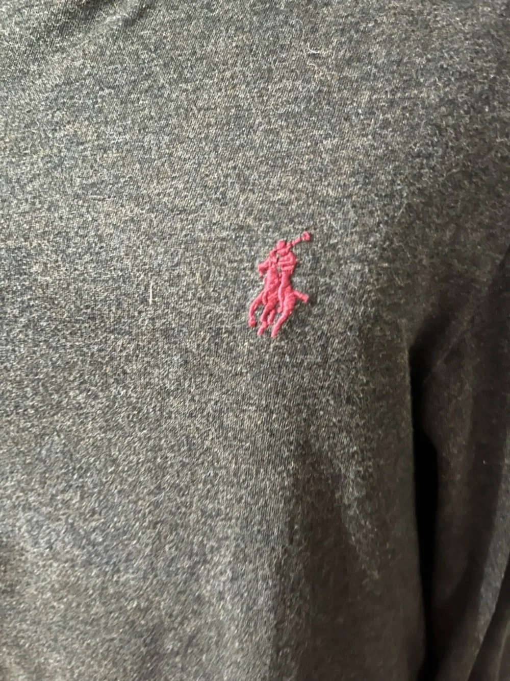 Polo Ralph Lauren Custom Fit‎ Long Sleeve Tee Shirt Gray Pony Logo Mens Medium